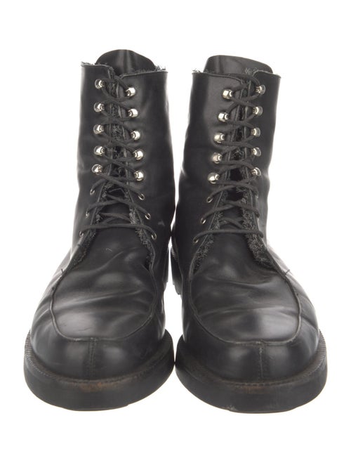 Stephane Kélian Leather Combat Boots