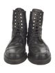 Stephane Kélian Leather Combat Boots