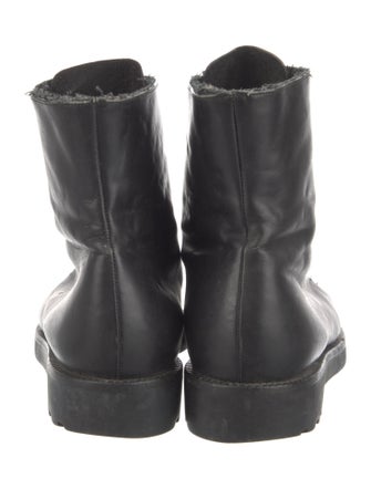 Stephane Kélian Leather Combat Boots