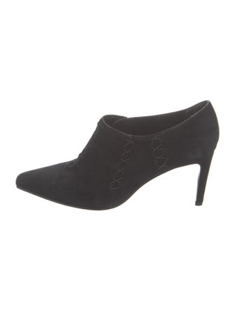 Stephane Kélian Suede Whipstitch Trim Pumps