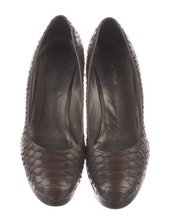 Stephane Kélian Snakeskin Pumps