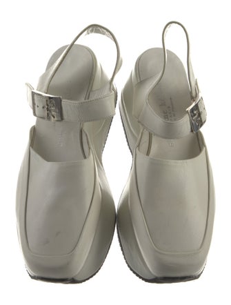 Stephane Kélian Leather Slingback Flats