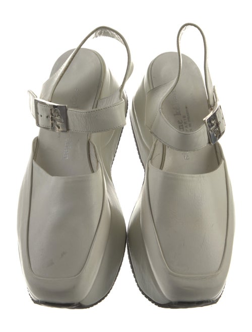 Stephane Kélian Leather Slingback Flats