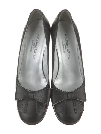 Stephane Kélian Leather Lasercut Accents Flats