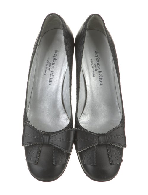 Stephane Kélian Leather Lasercut Accents Flats