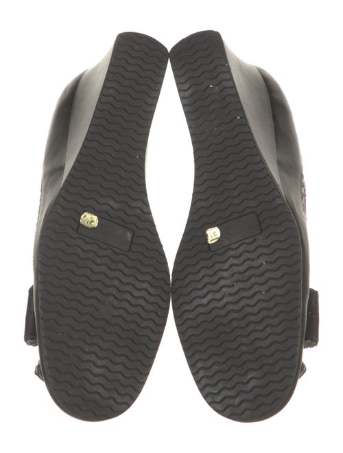 Stephane Kélian Leather Lasercut Accents Flats