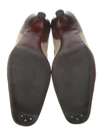 Stephane Kélian Leather Colorblock Pattern Pumps