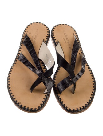 Stephane Kélian Leather Slides