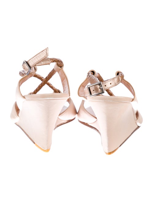 Stephane Kélian Leather Animal Print Slingback Sandals