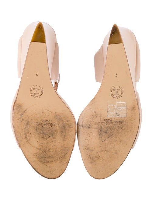 Stephane Kélian Leather Animal Print Slingback Sandals