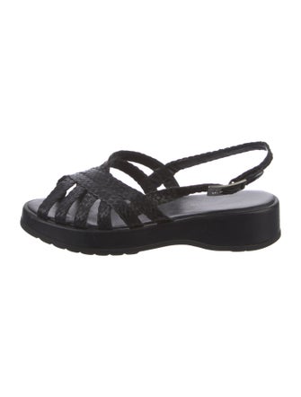 Stephane Kélian Leather Slingback Sandals