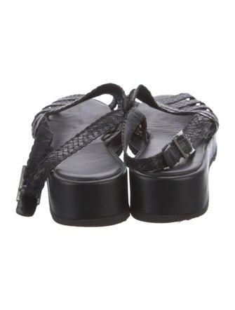 Stephane Kélian Leather Slingback Sandals