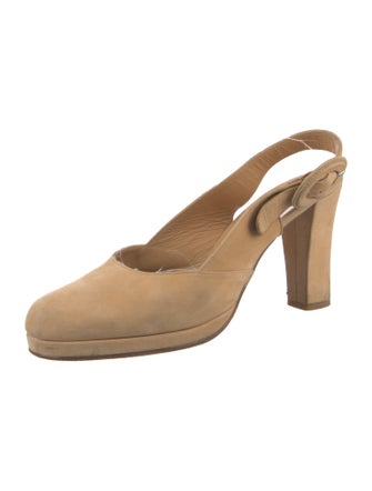 Stephane Kélian Leather Slingback Pumps