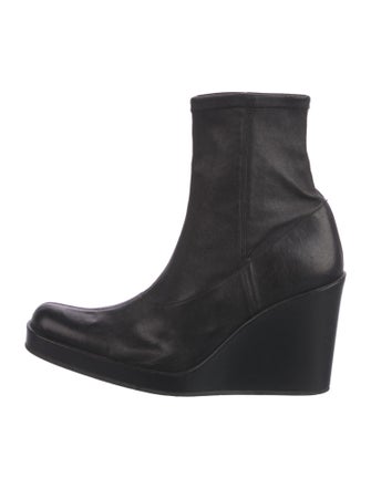 Stephane Kélian Leather Sock Boots