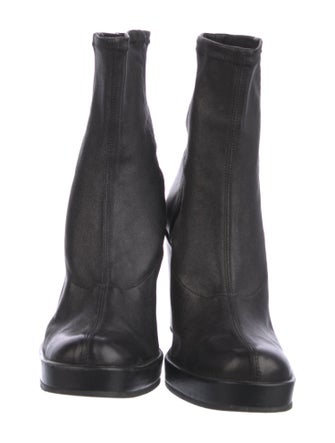 Stephane Kélian Leather Sock Boots