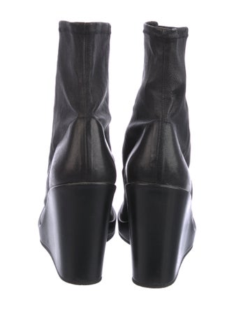 Stephane Kélian Leather Sock Boots