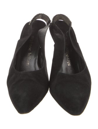 Stephane Kélian Suede Slingback Pumps