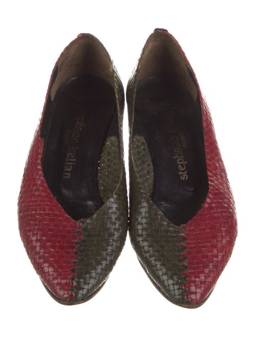 Stephane Kélian Leather Animal Print Pumps