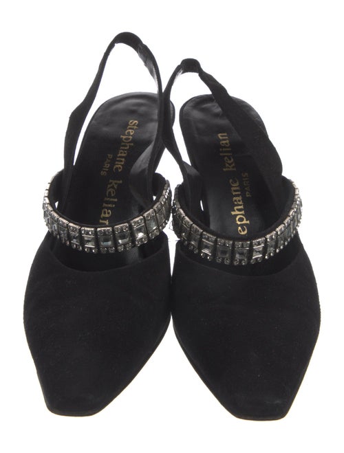 Stephane Kélian Suede Slingback Pumps