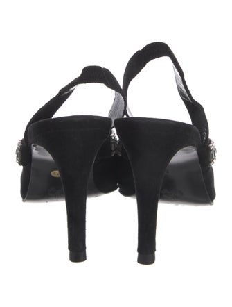 Stephane Kélian Suede Slingback Pumps