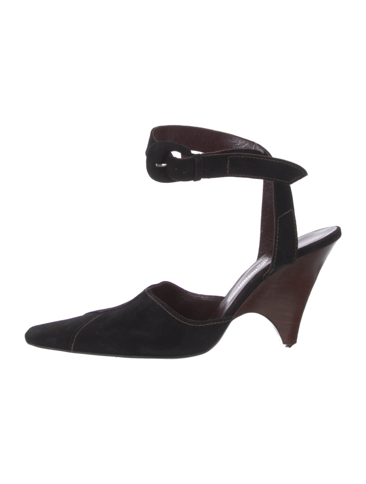 Stephane Kélian Suede D'Orsay Pumps