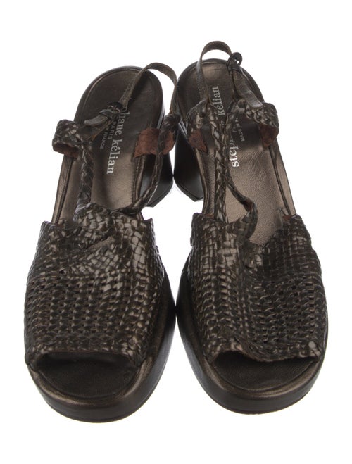 Stephane Kélian Leather Slingback Sandals