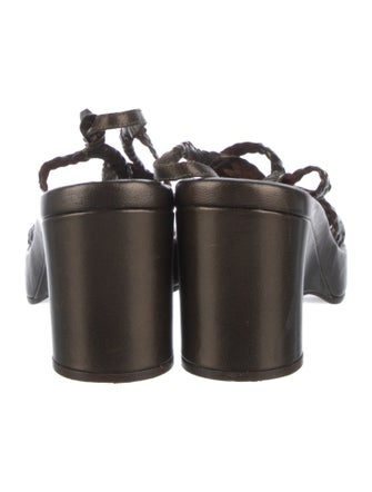 Stephane Kélian Leather Slingback Sandals