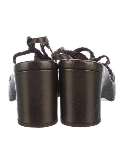 Stephane Kélian Leather Slingback Sandals