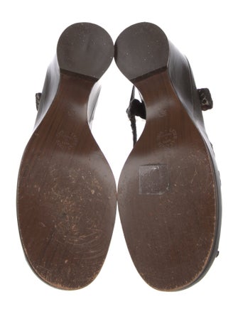 Stephane Kélian Leather Slingback Sandals