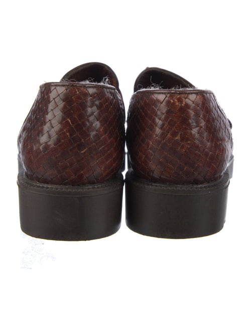 Stephane Kélian Leather Animal Print Loafers