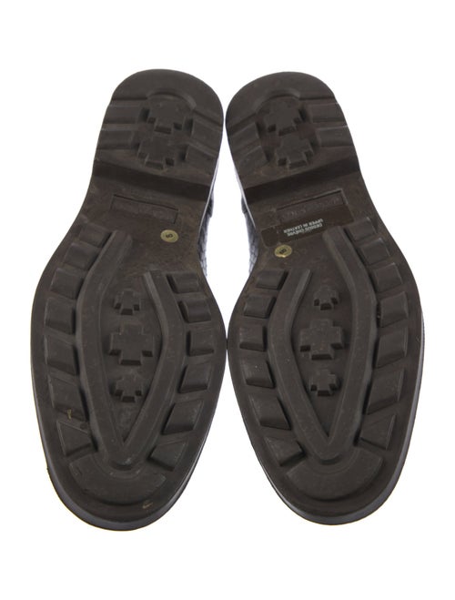 Stephane Kélian Leather Animal Print Loafers