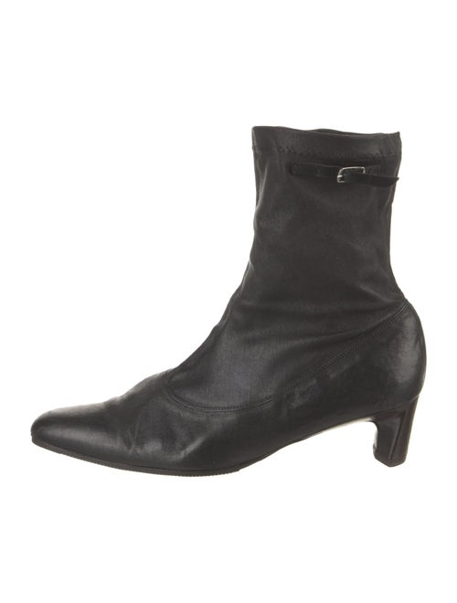 Stephane Kélian Leather Sock Boots