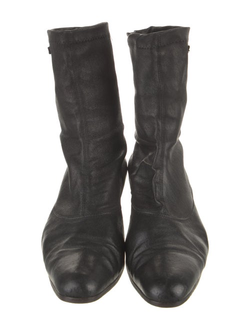 Stephane Kélian Leather Sock Boots