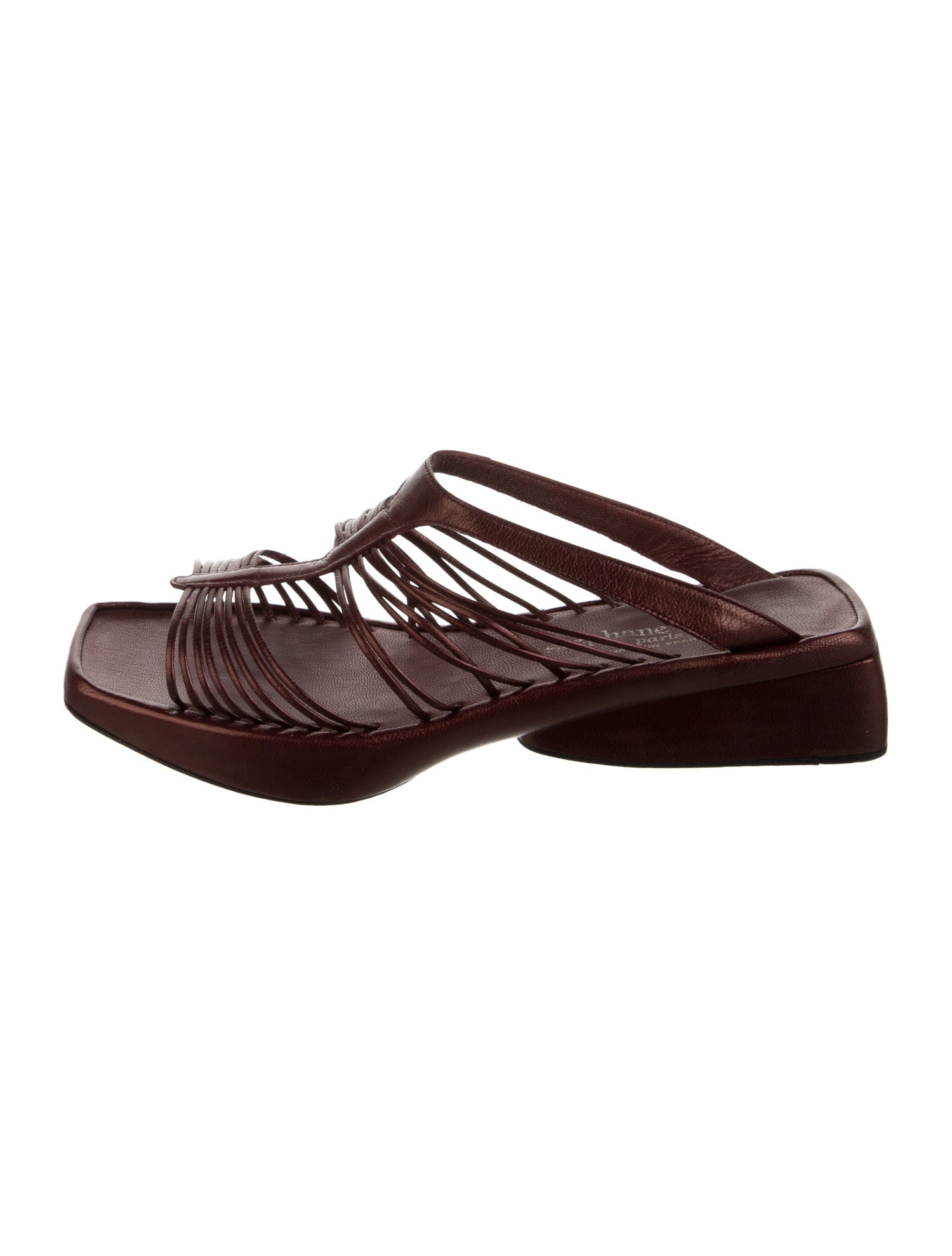 Stephane Kélian Leather Gladiator Sandals