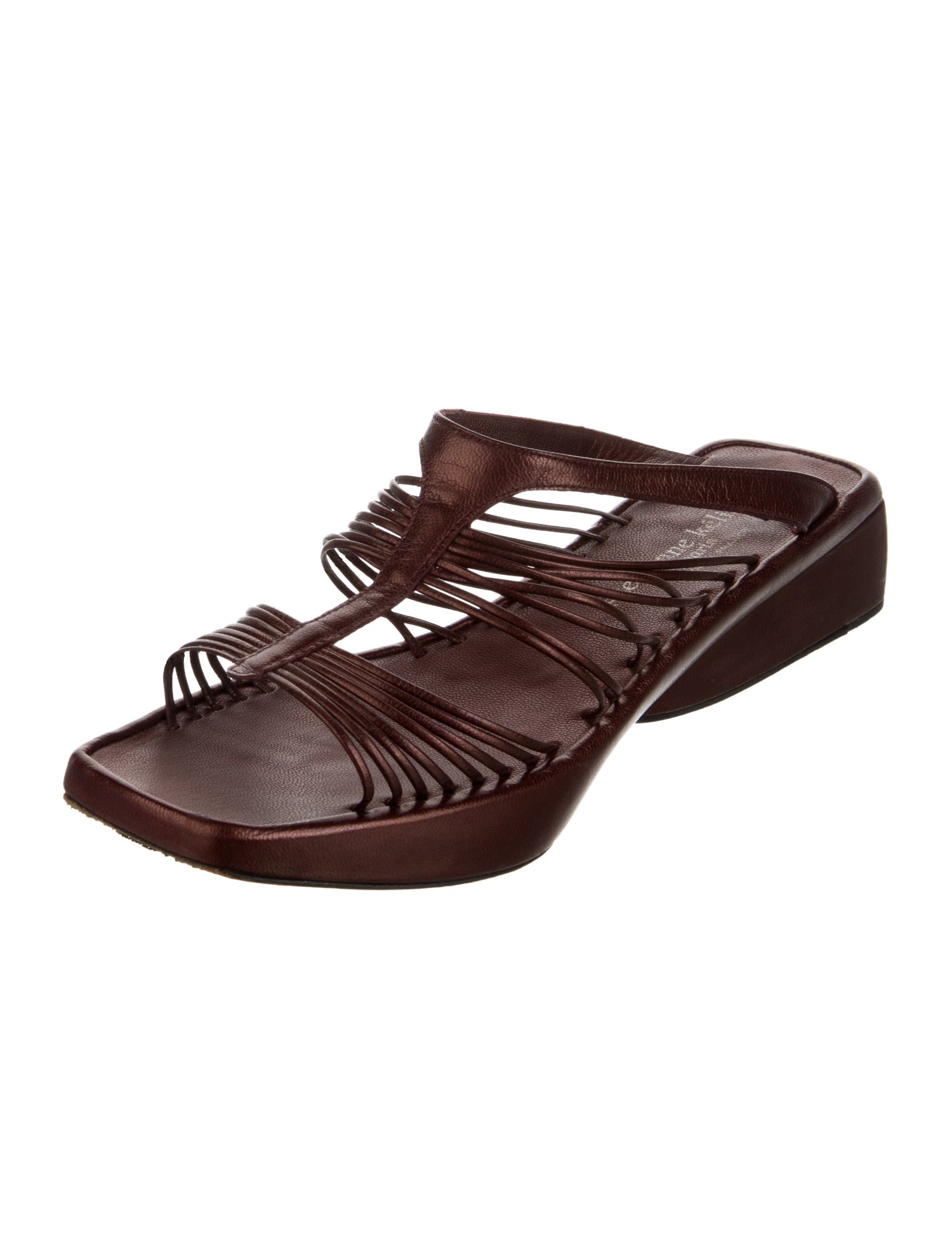 Stephane Kélian Leather Gladiator Sandals