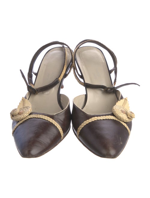 Stephane Kélian Leather D'Orsay Pumps