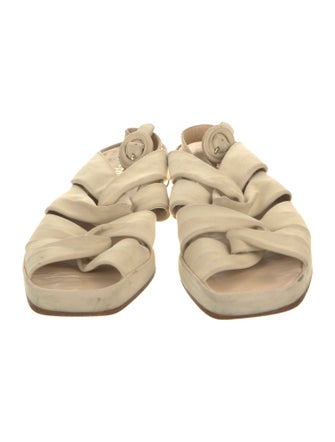 Stephane Kélian Leather Slingback Sandals