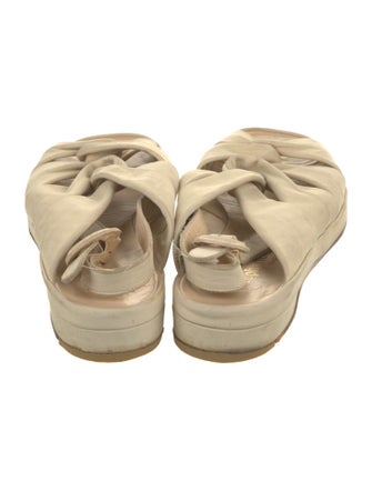 Stephane Kélian Leather Slingback Sandals