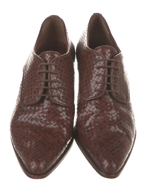 Stephane Kélian Leather Animal Print Mules