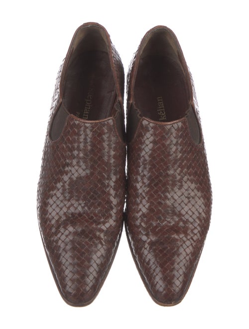 Stephane Kélian Leather Animal Print Mules