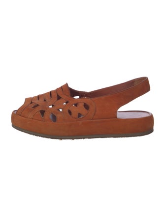 Stephane Kélian Suede Slingback Sandals