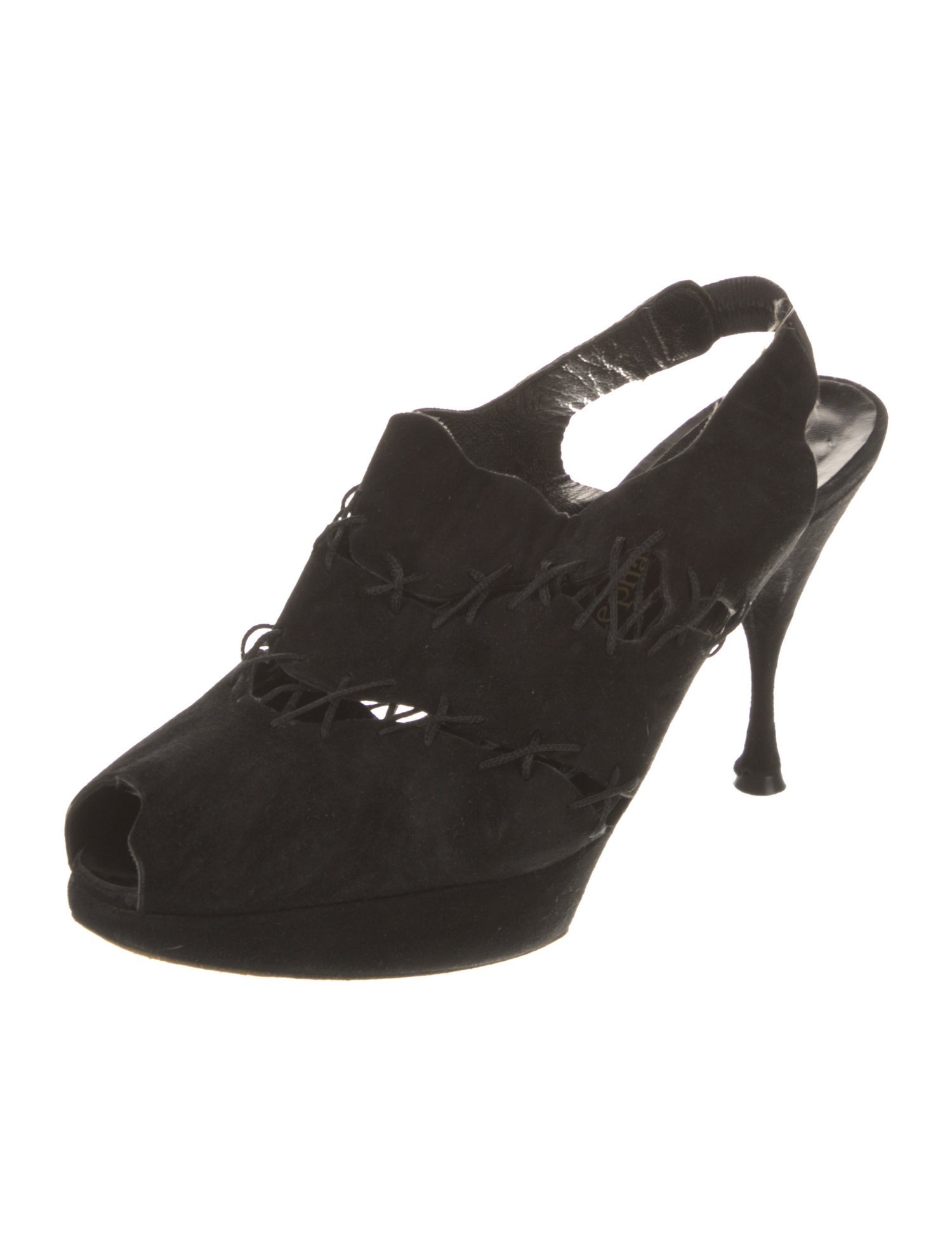 Stephane Kélian Suede Slingback Pumps