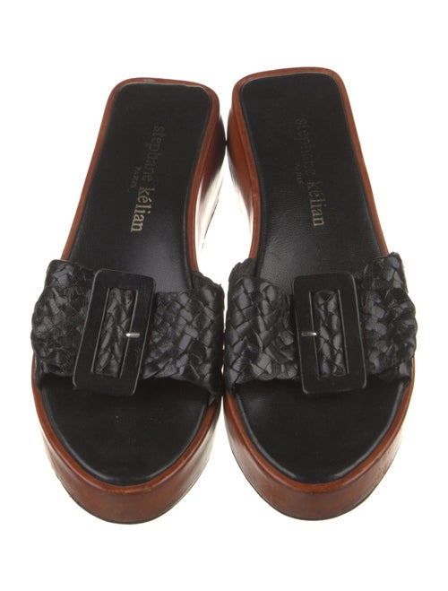 Stephane Kélian Leather Slides