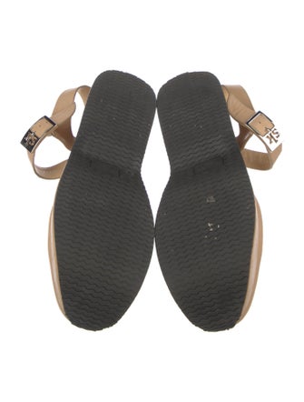 Stephane Kélian Leather Slingback Flats