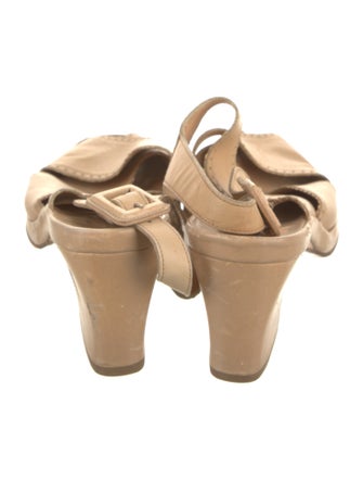 Stephane Kélian Leather Slingback Sandals