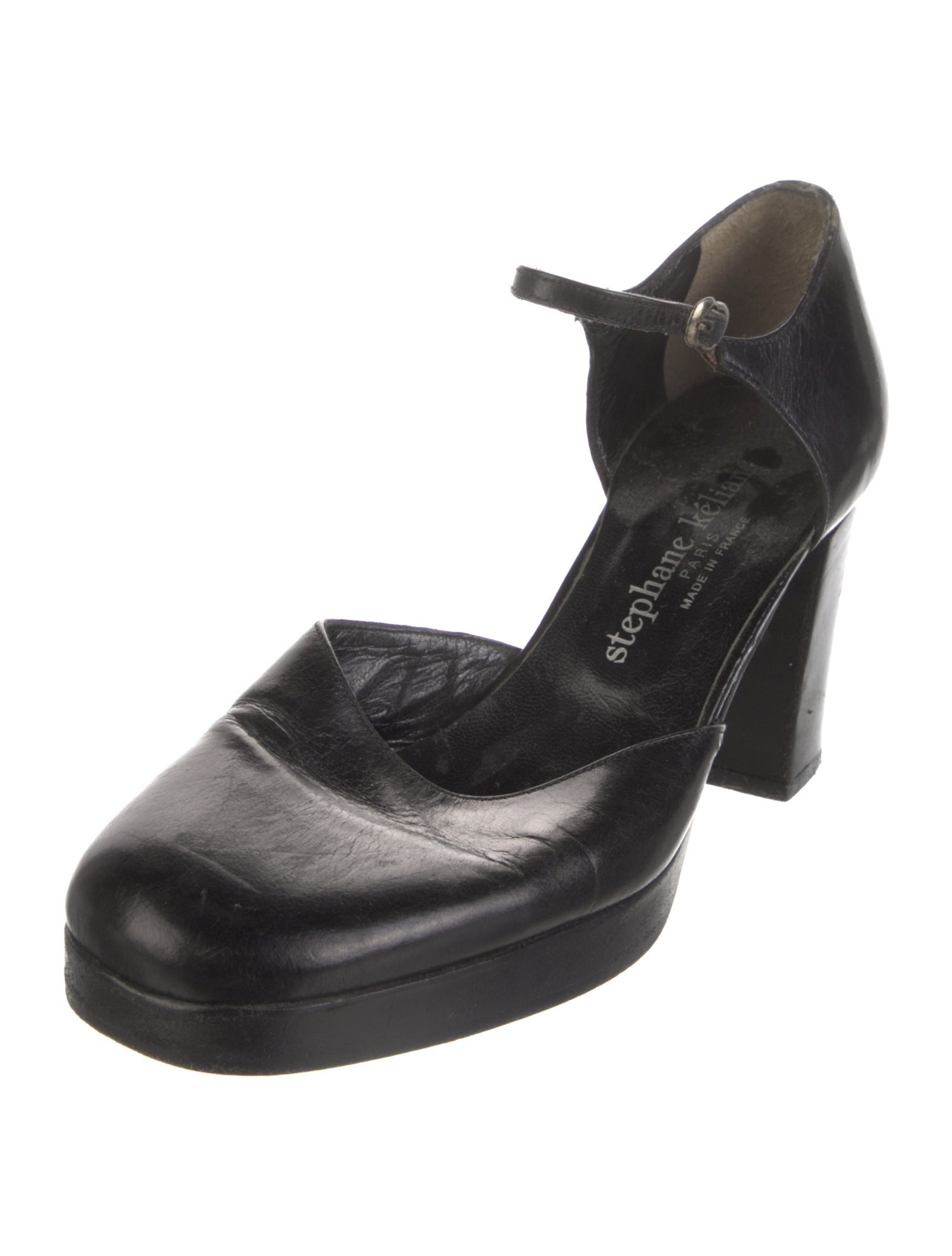 Stephane Kélian Leather D'Orsay Pumps