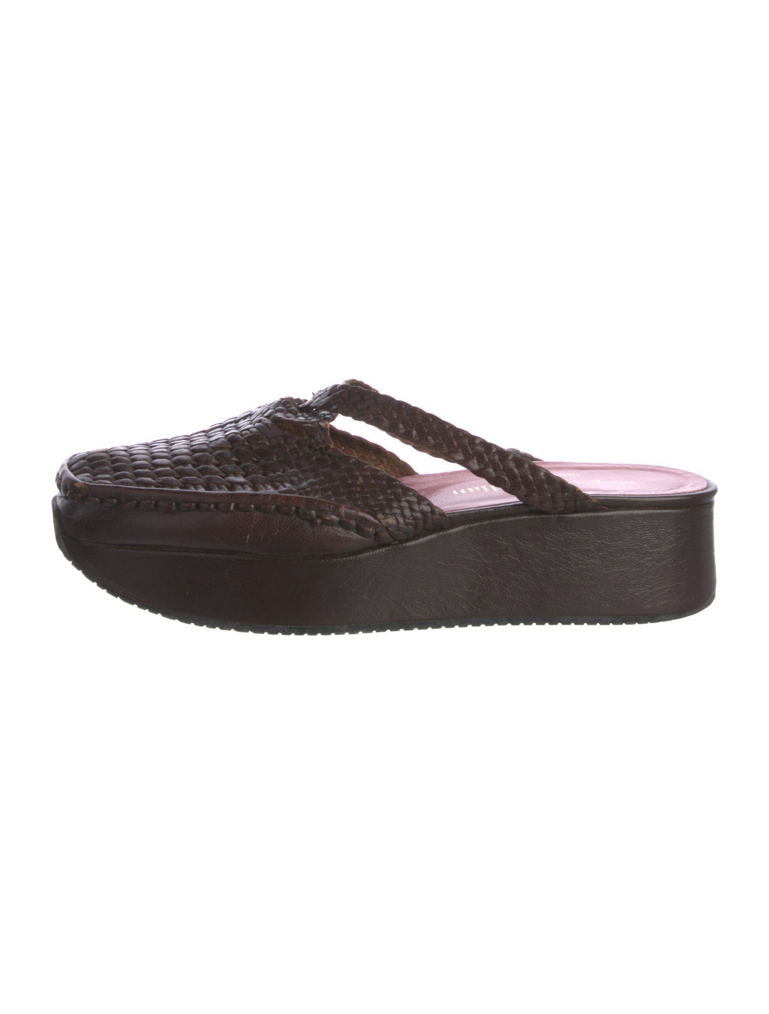 Stephane Kélian Leather Braided Accents Flats