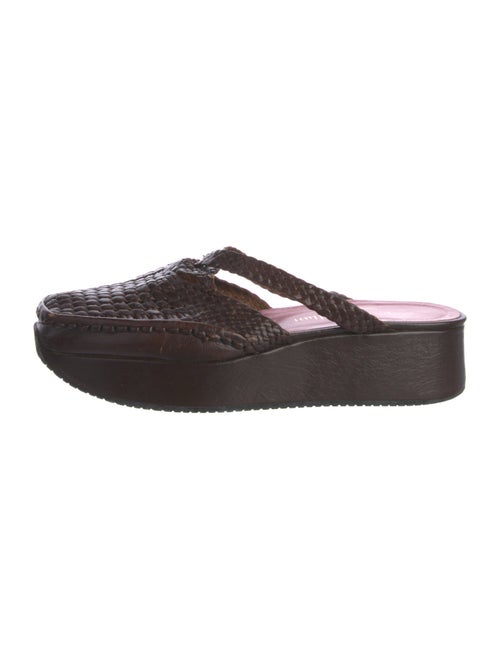 Stephane Kélian Leather Braided Accents Flats