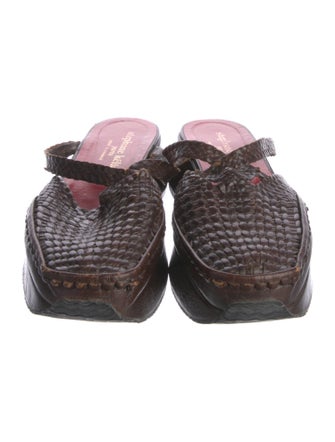 Stephane Kélian Leather Braided Accents Flats