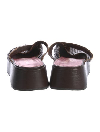 Stephane Kélian Leather Braided Accents Flats